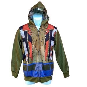 Fortnite Youth XL Dire Wolf Cosplay Hoodie Jacket Multicolor Zip-Up